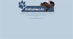 Desktop Screenshot of catissimo.de